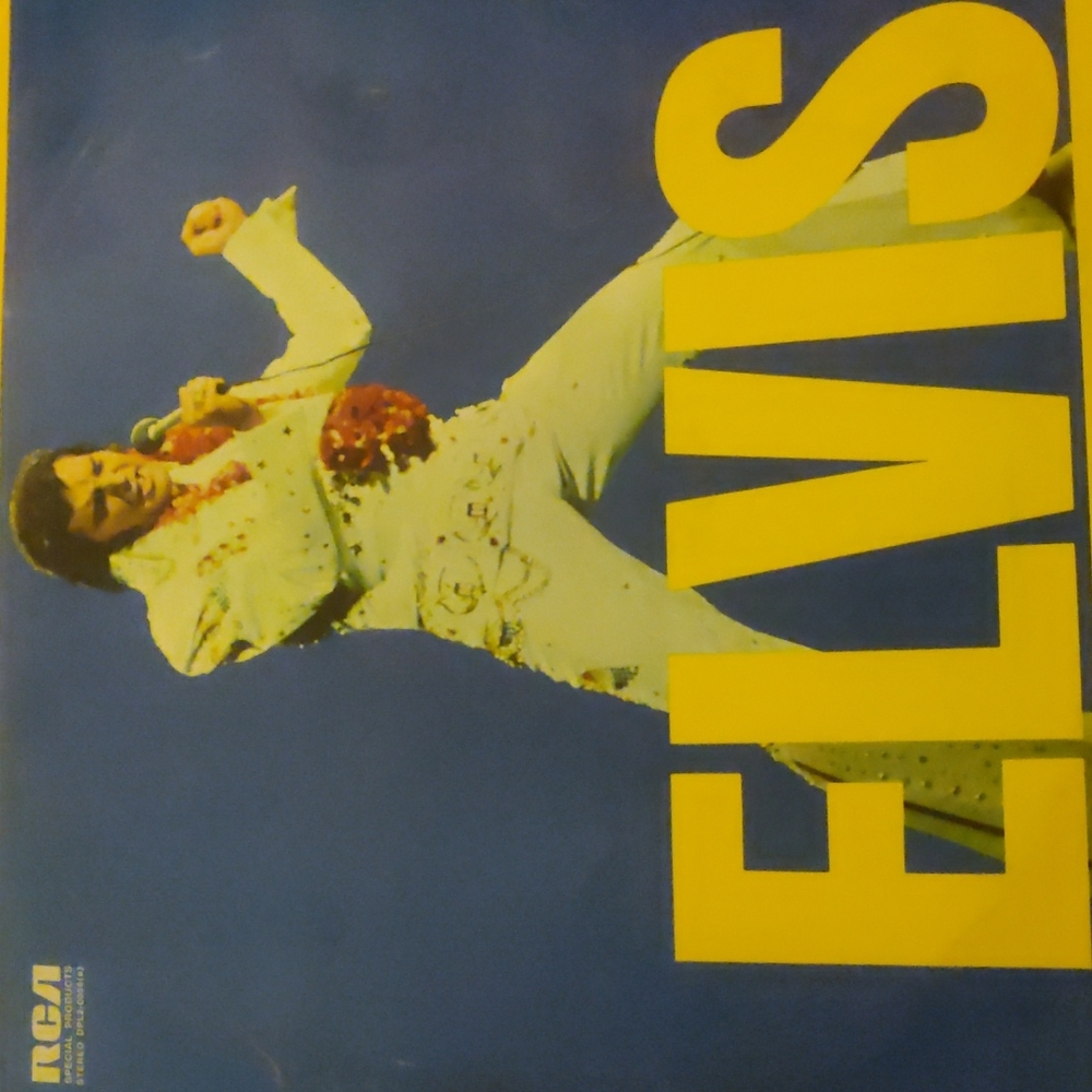 ELVIS PRESLEY Vintage Vinyl Record w/ Cover - Elvis - Self Titled Album, 2 Discs